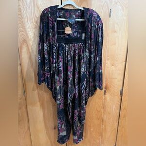 1970s Vintage Abstract Womens 2 Piece Set
